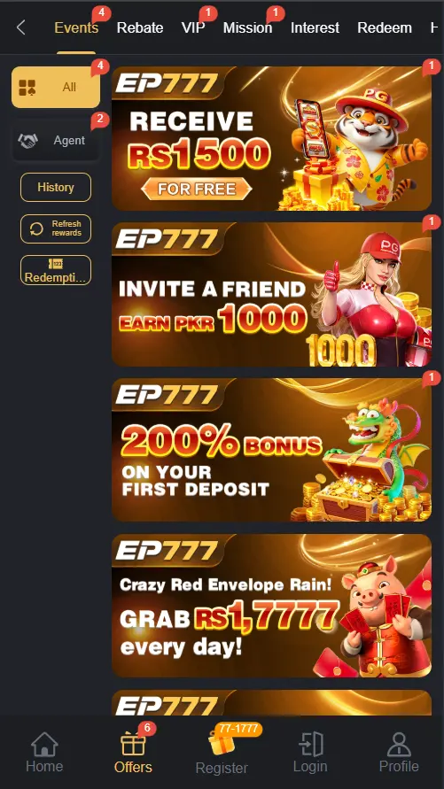 EP777 Game Features