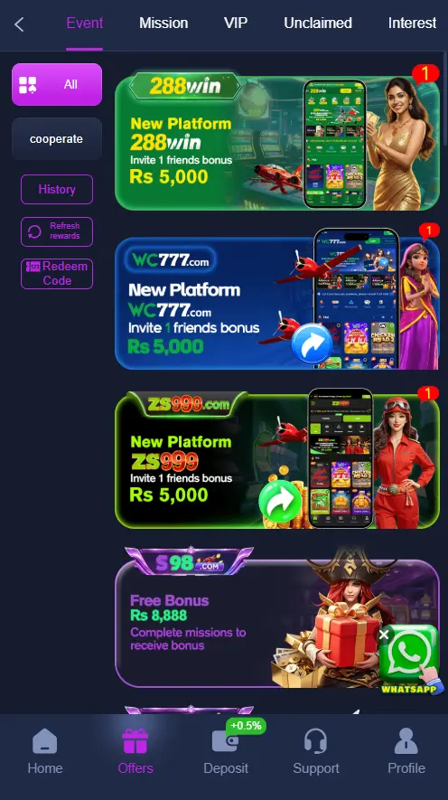 S98 Game Features